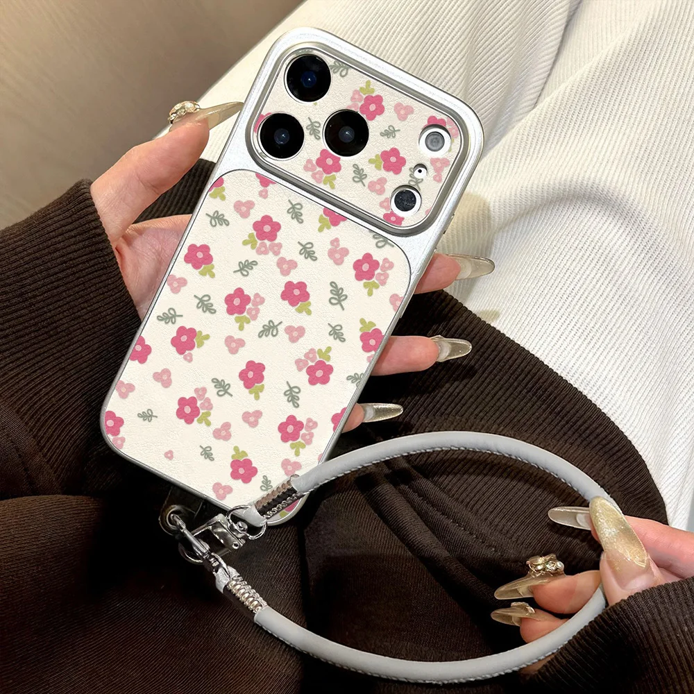 Luxury INS Flower Large Window Phone Case For iPhone 17 16 Pro Max 14 15 13 12 11 Camera Protector Shockproof Ultra Slim Cover view 6