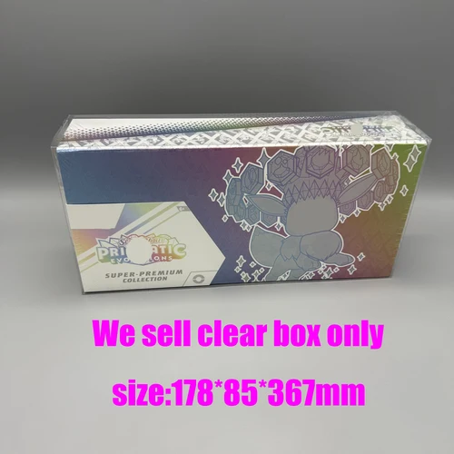 Imagen 2 del producto Caja transparente para Eevee SPC, evolución prismática, ETB, funda protectora transparente, caja de refuerzo TCG