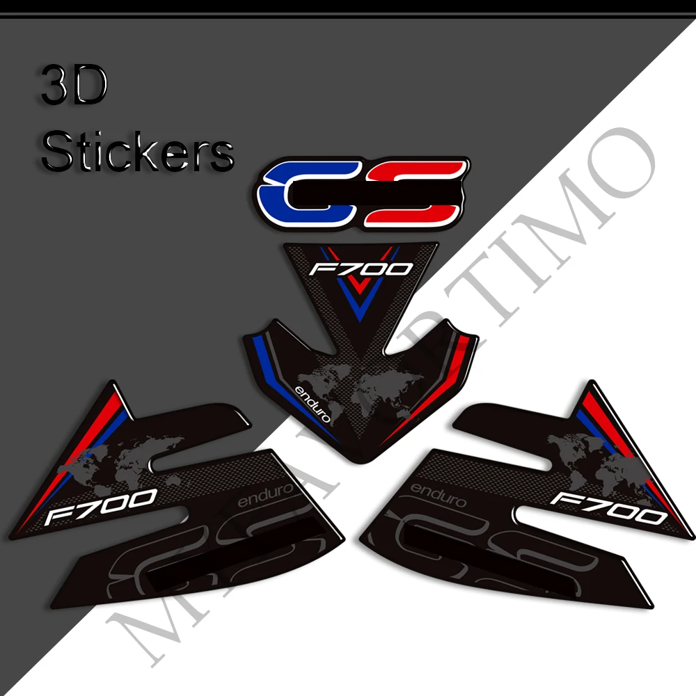 For F700GS F700 F 700 GS Motorcycle Tank Pad Grips Gas Fuel Oil Kit Knee Protector 3D Stickers Decals