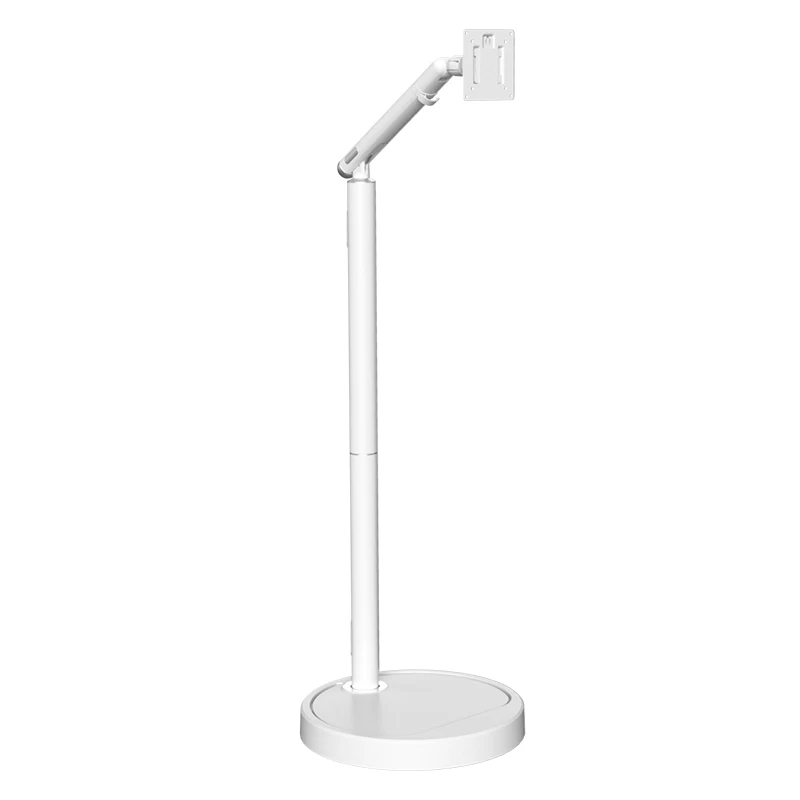 17-36 Inch Gas Spring Monitor Stand 9KG Load VESA 75x75/100x100mm Adjustable Height Free Standing Desk Mount Ceramic White SC395