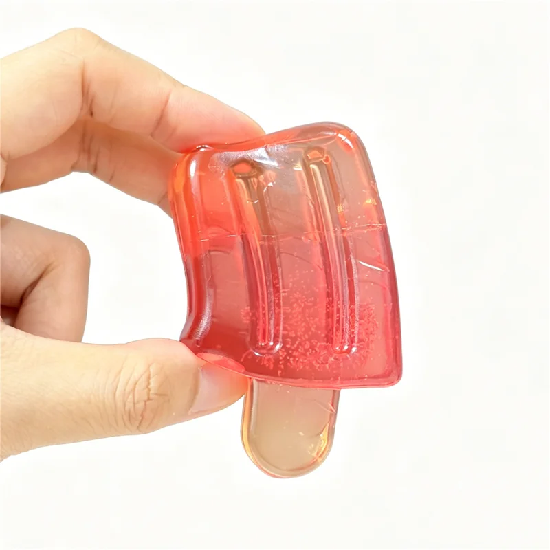 Needoh ice lolly Sensory Stress Reliever Fidget Toy TPR Non-toxic Transparent Squeeze Stretch Toy For Adults Office Relax Gift