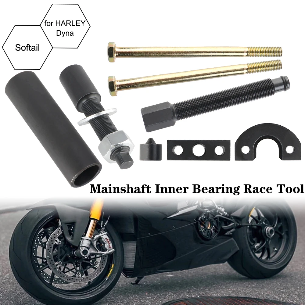 Installer Black Puller Removal Tool Mainshaft Inner Bearing Race Tool for Harley Electra Glide 34902-84 Big Twin Transmission