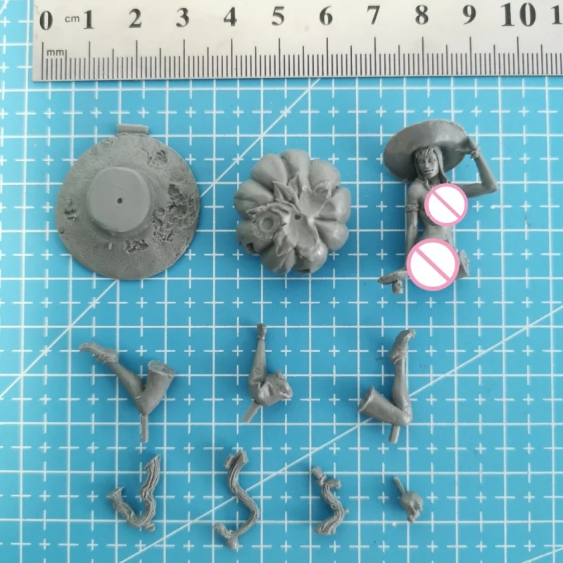 Beautiful Witch 1/24 Scale Full Resin Figure Model Kit Assemble Miniatures Unassembled Unpainted Collecting Hobby Toys Gifts