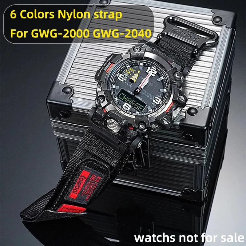 

Hot selling nylon strap for modified G-Shock Casio Big Mud King Second Generation Gen2 GWG-2000 GWG2040 mens wristband watchband