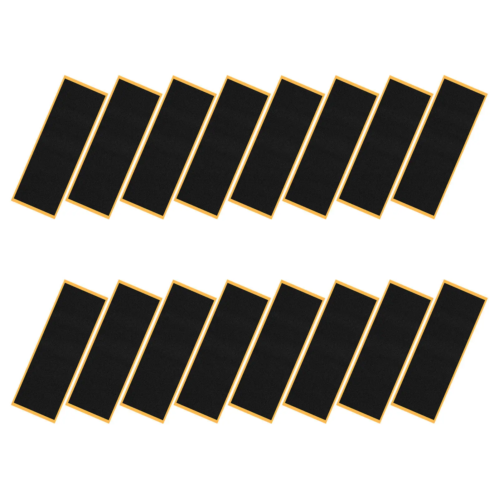 16pcs Fingerboard Grip Tape 38Mm X 110Mm Non Slip Foam Traction Pad Soft Matte Surface High Friction For Mini Skateboard