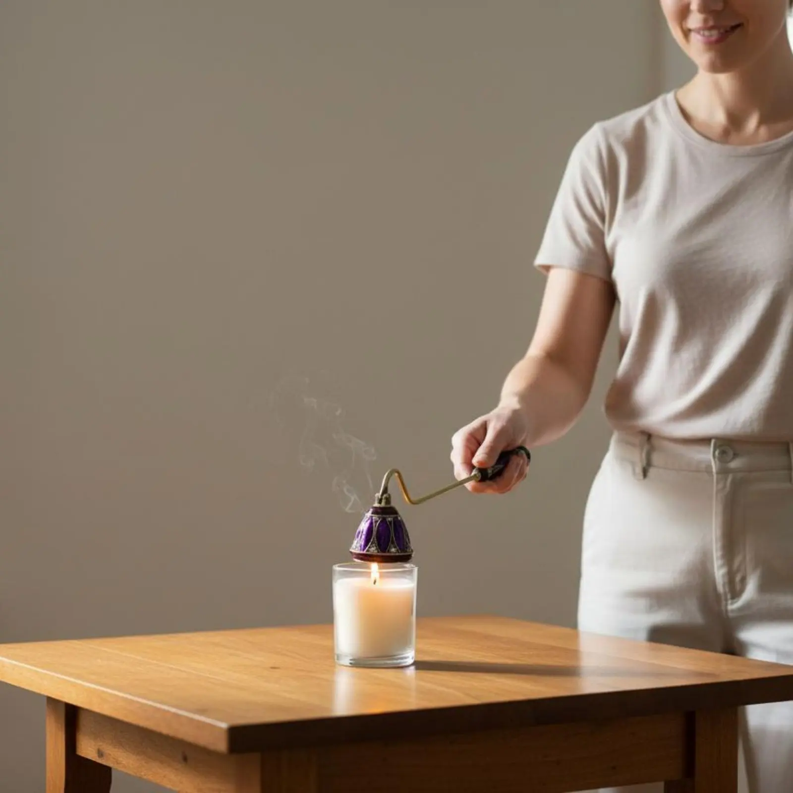 

Candle Wick Smotherer Elegant Design Candle Candle Quencher Vintage Wick Candle Quencher Heat-Resistant Decorative Wick Wick