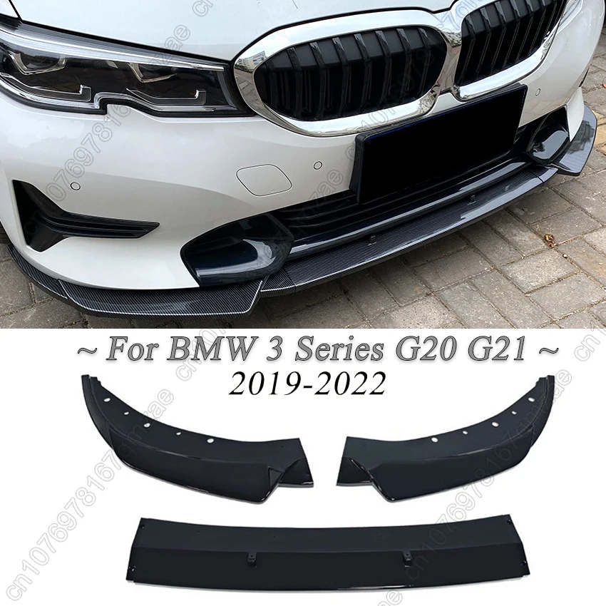 

For BMW 3 Series G20 G21 330e 320d 318d 330d 320d 2019-2022 Front Bumper Splitter Lip Spoiler Diffuser Guard Body Kits Cover