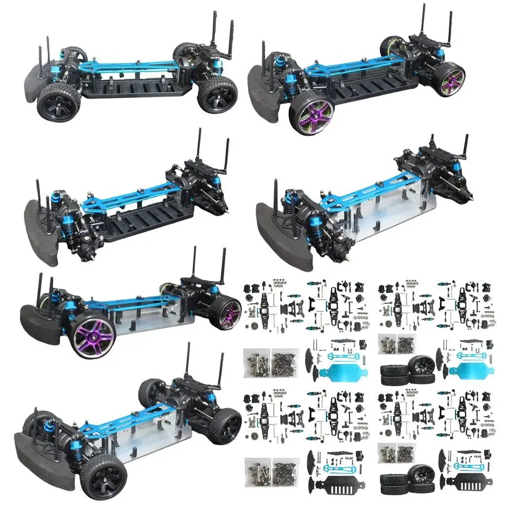 

1:10 RC бесщеточный автомобиль 265 мм колесная база корпуса комплект шасси для HSP 94123 Багги