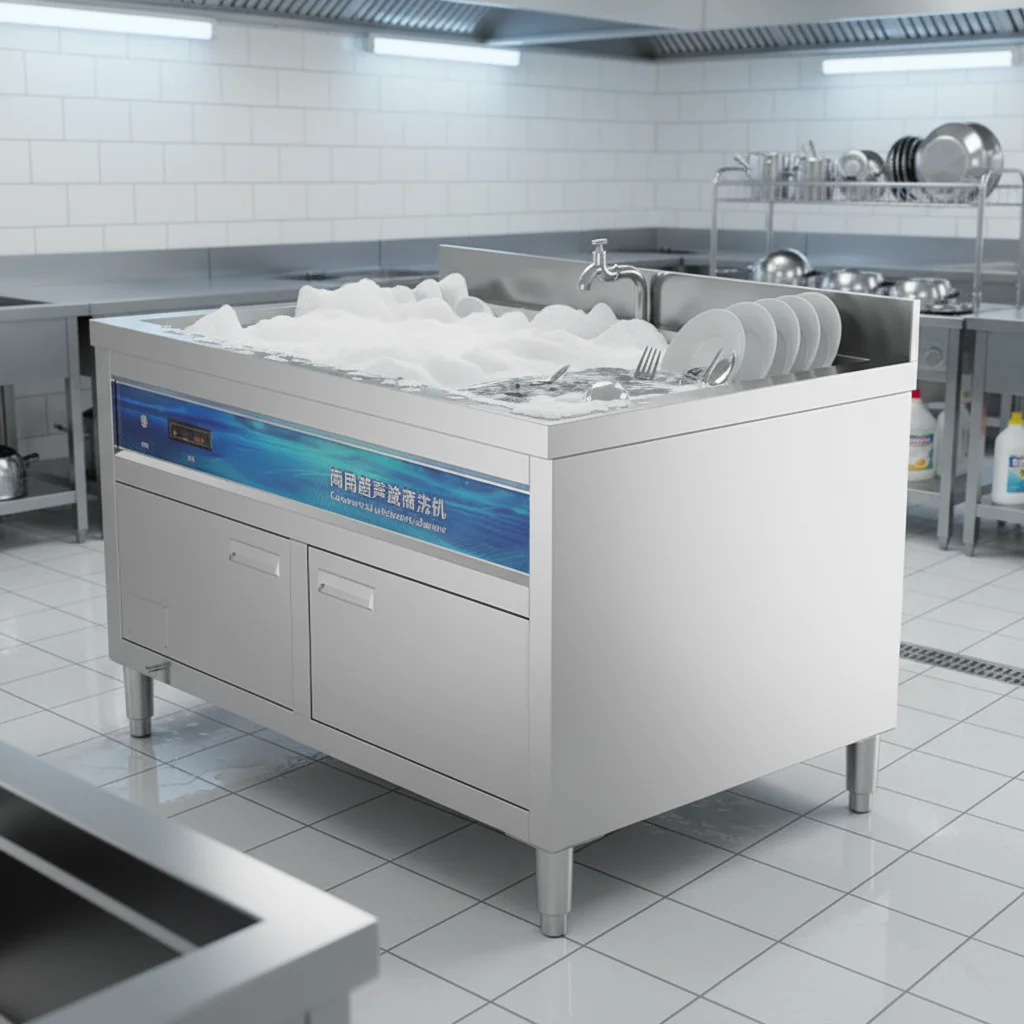 

Commercial Ultrasonic Dishwasher for Vegetable Fruit Meat Cleaning Stainless Steel Machine
