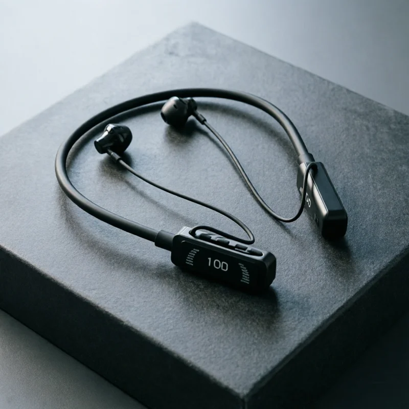 Long Endurance LED Bluetooth Earphones HiFi Sound Earbuds Wireless Headphone Sports Gamer Neckband Neck-hanging Headsets