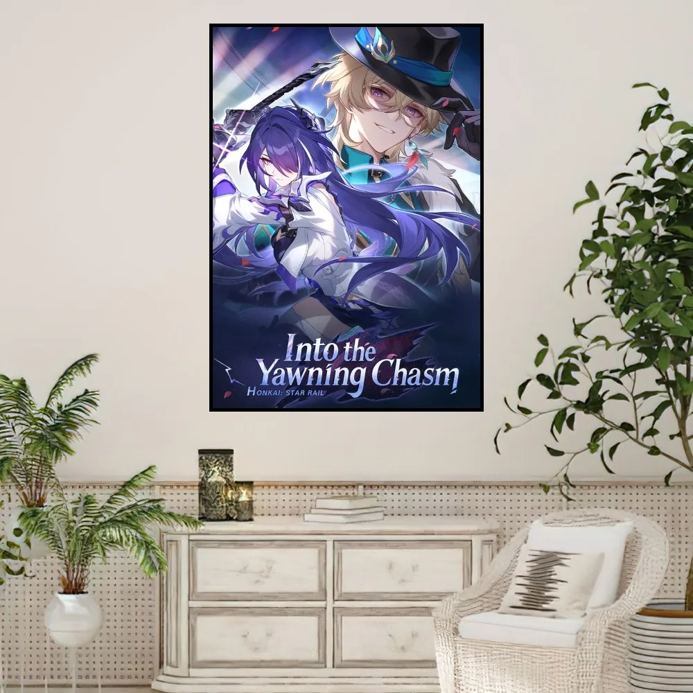 Game Honkai Star Rail Aventurine P Poster Small Prints Wall Painting Bedroom Living Room Wall Sticker Office