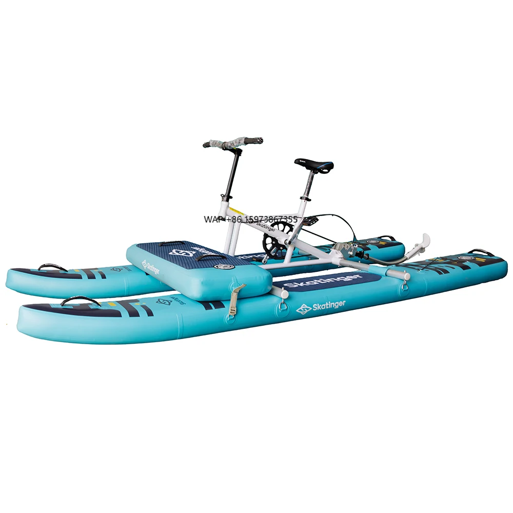 

OEM Inflatable Floating Water 1 Person Pedal Sea Bike Pedal Boat Bicycle Sea Bike Water Bicycle Hydrofoil Inflatable Water Bike