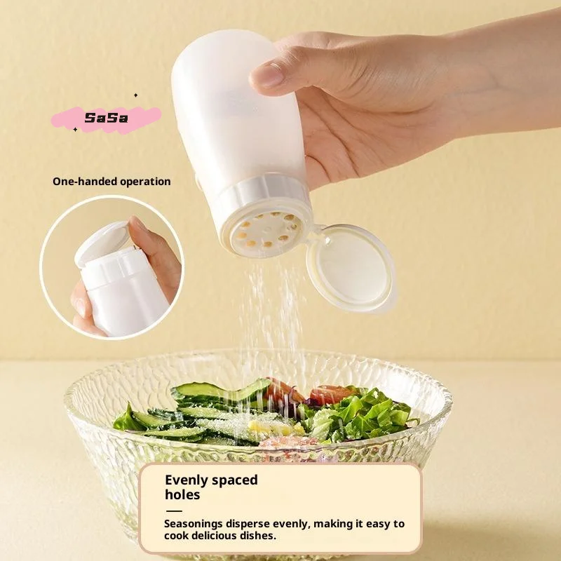 1Pc Mini Kitchen Plastic Spice Bottle 200/300ml Barbecue Seasoning Jar with Lid Salt Pepper Shaker Dustproof for Cooking