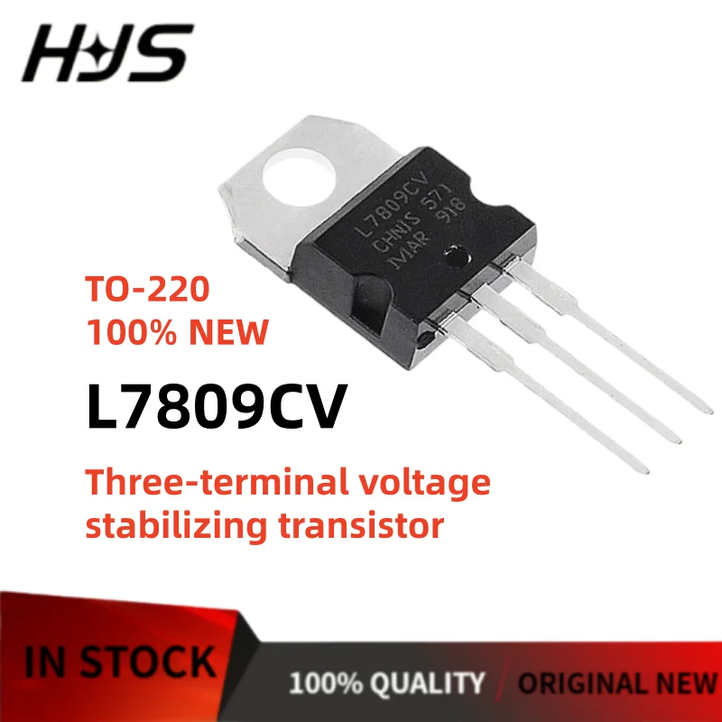 10~100PCS New L7809CV L7809 TO-220 Three-terminal voltage stabilizing transistor