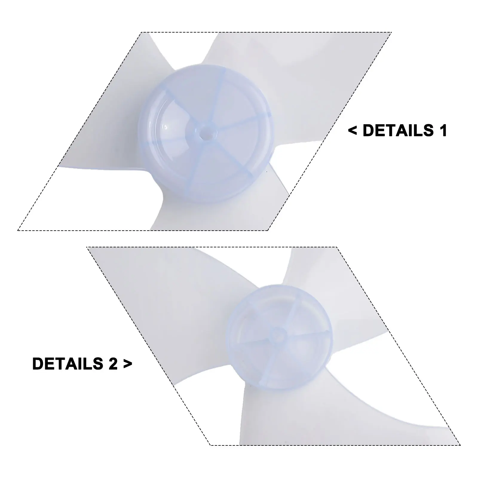 Fan Blade Replacement Three Leaves Fan Blade Quiet Operation Easy To Install Efficient Airflow High Temperature Resistant