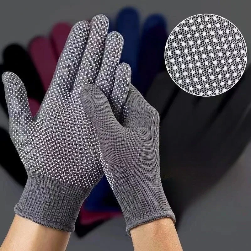 20 Pairs Nylon Coated Work Gloves - Anti-Slip Gardening & Driving Safety Gloves