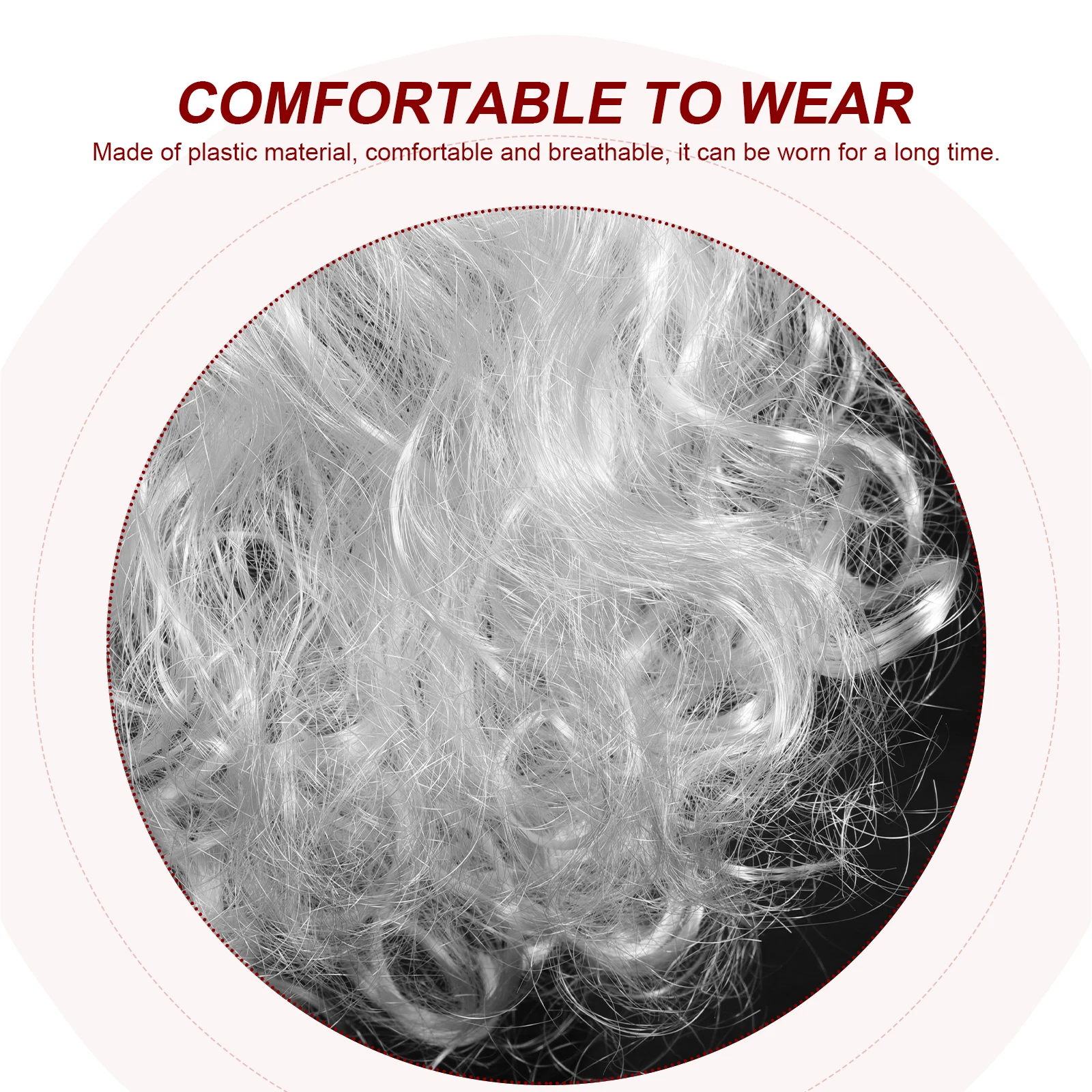 Christmas Santa Claus Beard White Fake Beard For Cosplay Party Costume Accessories Long Artificial Facial Hair Props