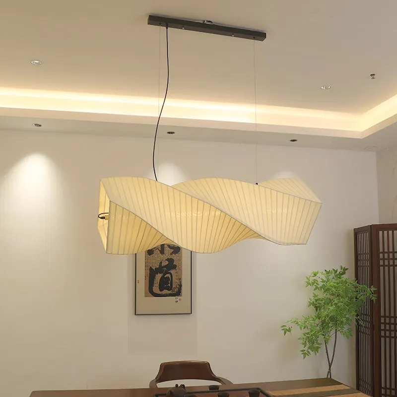 

Personalized chandelier New Chinese restaurant main light Cream style tea room study Zen tea house B & B atmosphere lighting