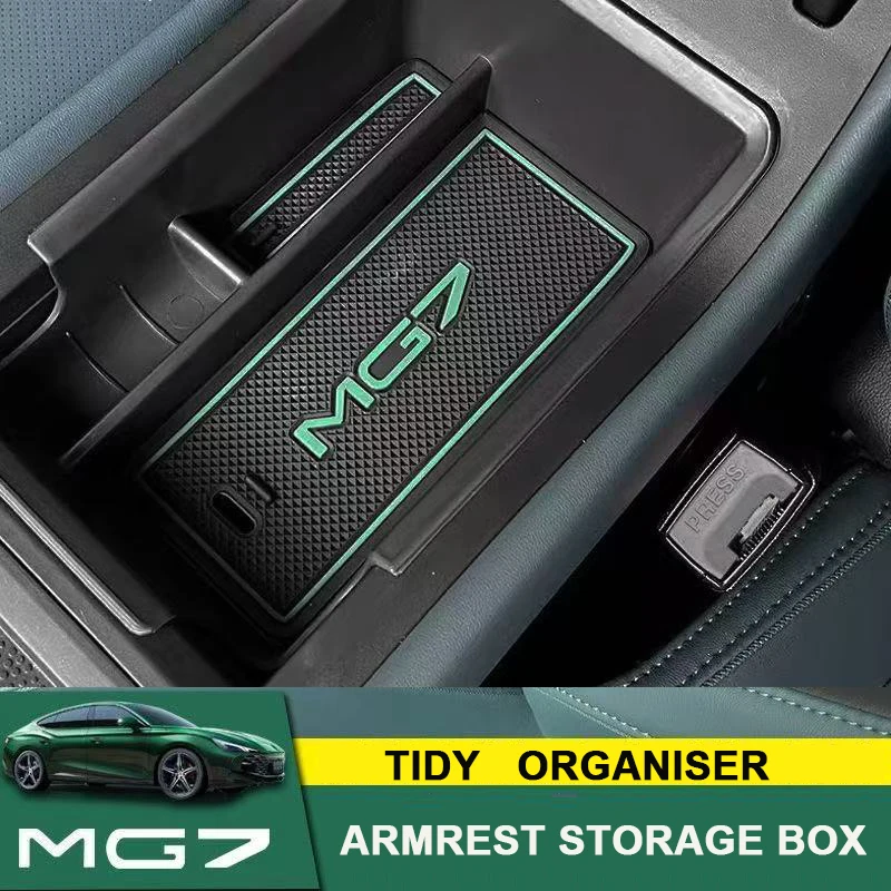 Fit SAIC MG7 MG 7 EV 2023 2024 Center Console Armrest Storage Box Central Storage Organizer Container Tray Accessories