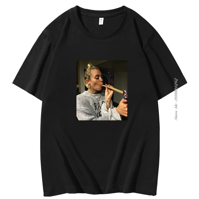 إيثان بيترز هانا مونتانا القطن تي شيرت Harajuku محب الشارع الشهير للجنسين موضة الصيف عالية الجودة تي شيرتات قصيرة الاكمام #4