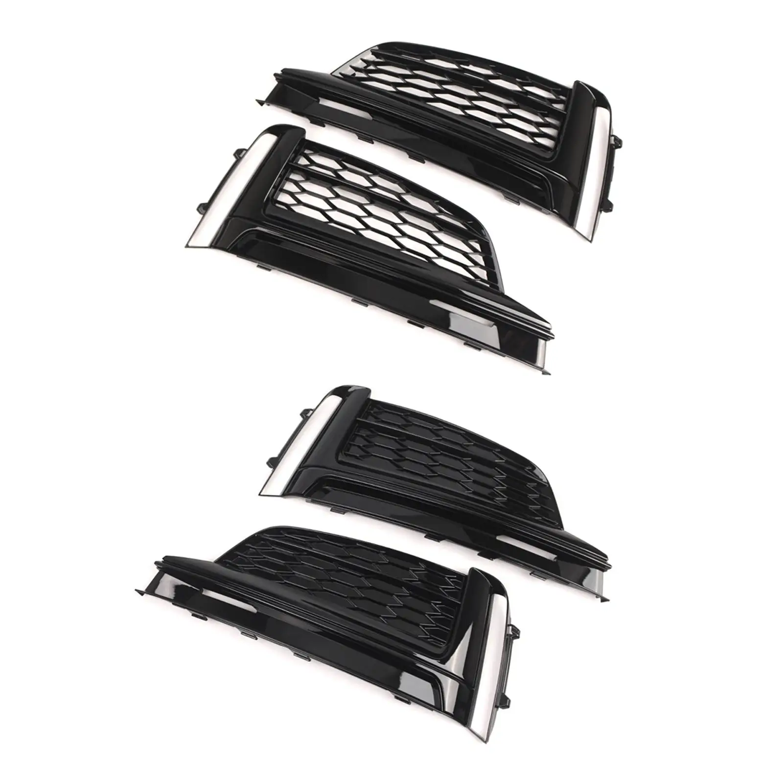

Fog Light Grilles 8W6807681F Directly Replace Sturdy Easy Installation Right Left Fog Light Covers for Audi A5 S-line 16-20