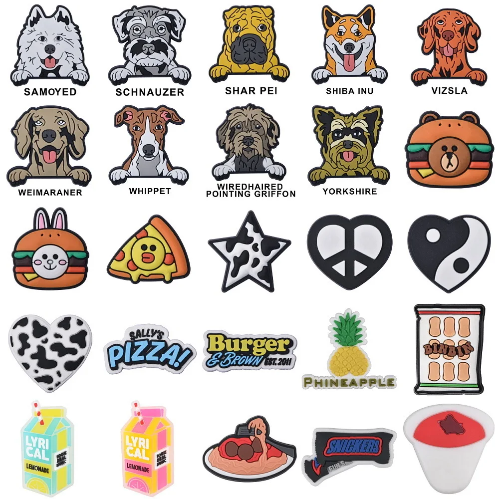 Dog Shoe Decoration Food Shoes Charms  Accessories for Bracelets  Kids Girl Boys Wen Women X-mas Gifts