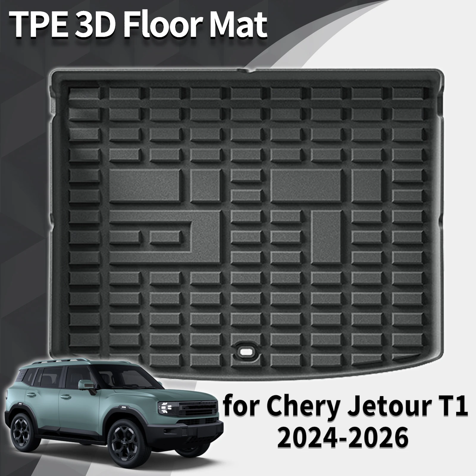 

for Chery Jetour T1 2024 2025 2026 LHD TPE Rear Boot Mat with Seat Back Cover Full Coverage Easy Installation Accessories pad