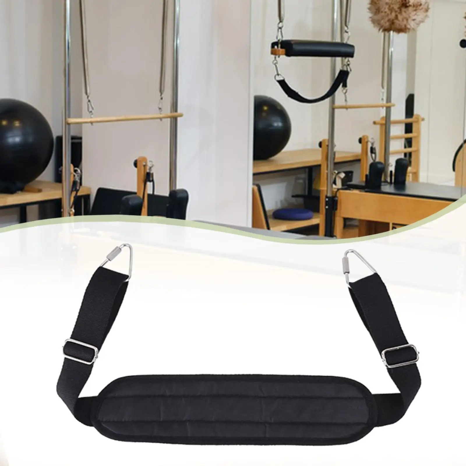 

Ремень для ног для пилатеса, регулируемая длина, тренировочный ремень для ног для реформатора, для тренировки всего тела, рук, тренажерного зала, дома