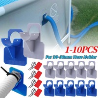 1-10PCS Swimming Pool Pipe Holder Mount Support 30-38mm Pipes For Intex Above Ground Hose Outlet With Cable Tie Pool Accessories
