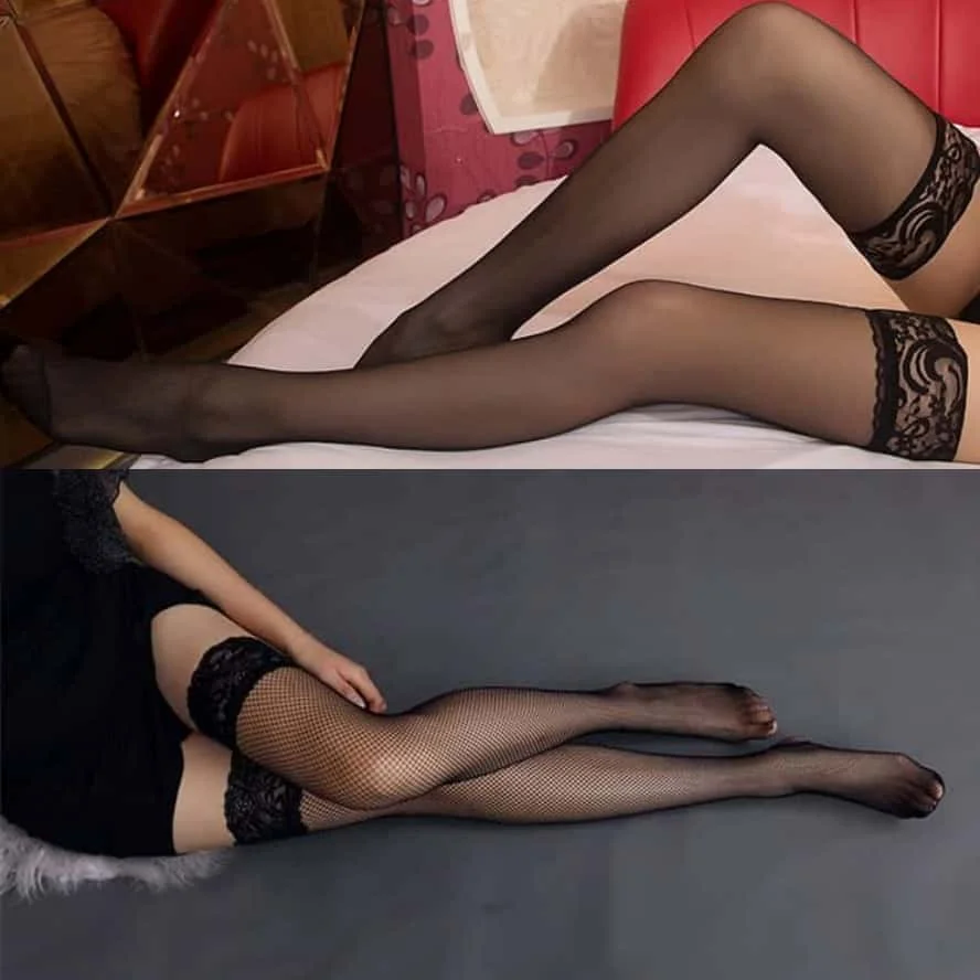 NEW Sexy Black Lace Fishnet Stockings for Oversize Women Plus Large Size колготки Over Knee Thigh High thin Long Socks 3XL Чу