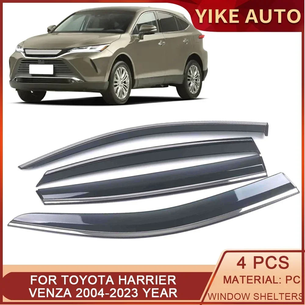 For Toyota Harrier Venza UX80 XU30 XU60 2004-2023 Car Window Sun Rain Shade Visors Shield Shelter Protector Cover Accessories