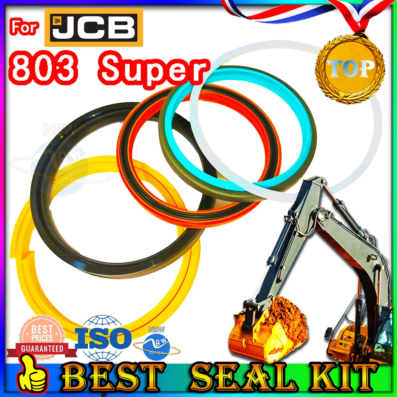 

For JCB 803 Super Repair Kit Excavator Oil Seal Control Pilot Valve Blade Joystick Engine Cylinder BOOM ARM Bucket 803Super +