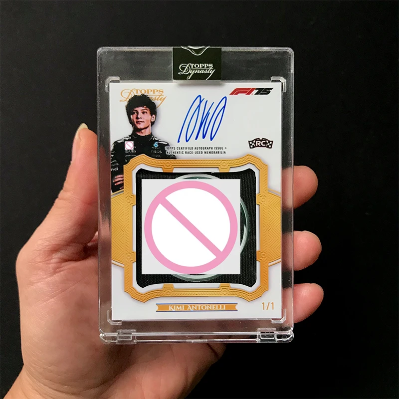 2025 Dynasty F1 Antonelli Team Logo Cutting PA Signature Card Replica Homemade Card Printing Signature Collection