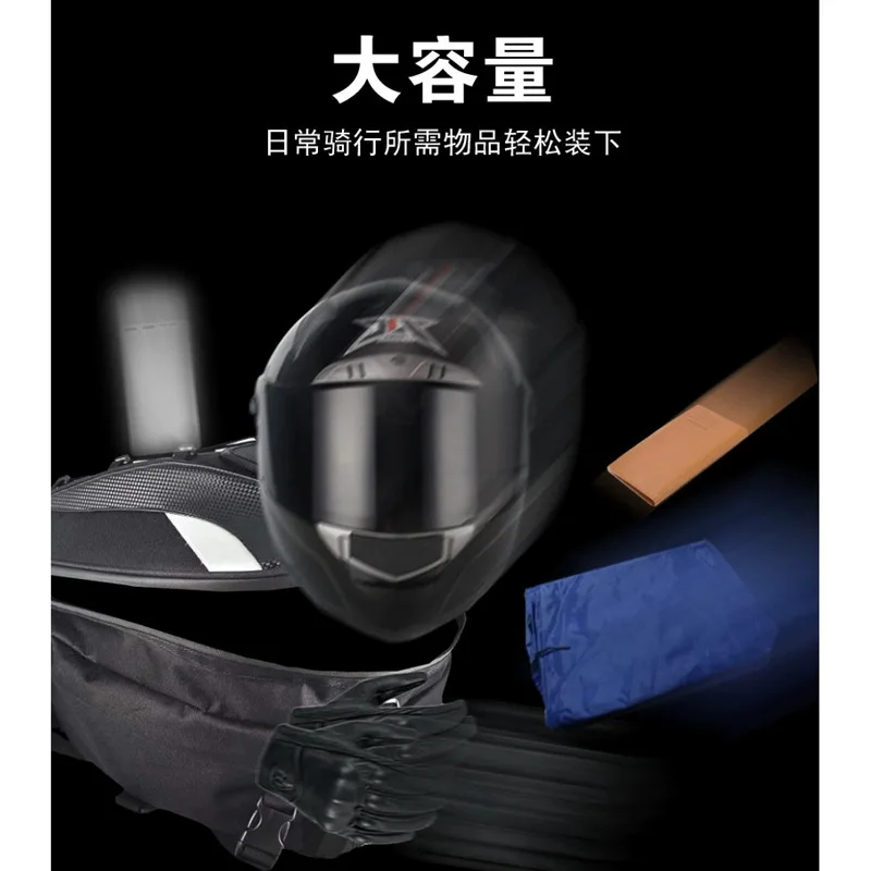 Motorcycle Universal Multifunctional Helmet Bag Rear Tail Bag Rear Seat Available Backpack Rider Large Capacityn Waterproof