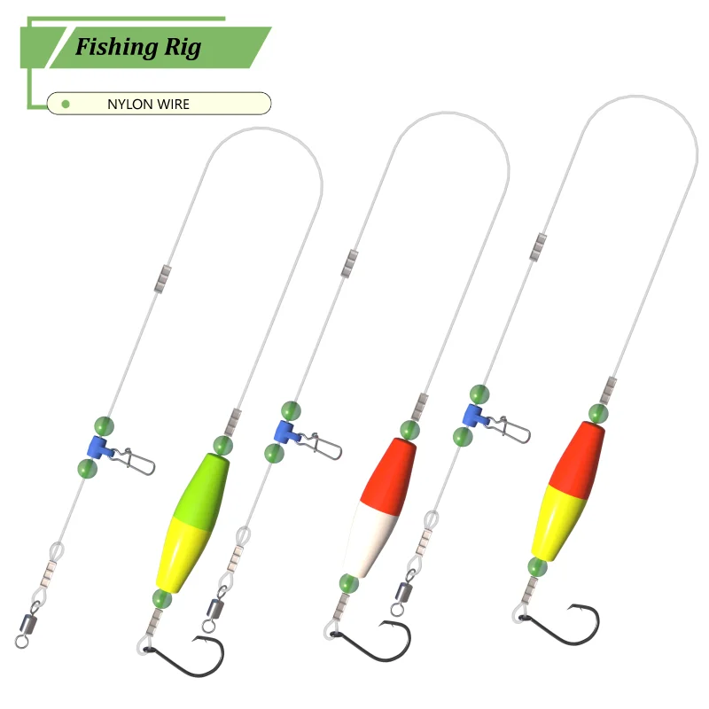 3Pcs Pre-Rigged Fis…