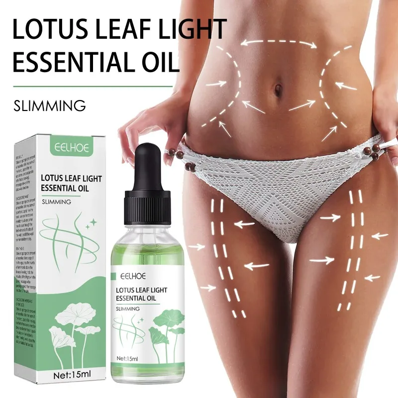 

Lotus Leaf Light Essential Oil Fast Lose Weight Thin Leg Waist Fat Burner Burning Anti Cellulite Slimming Massage Essential Oil