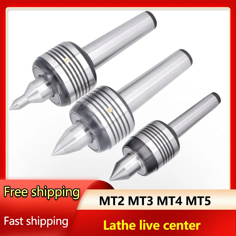 Duplo Cone Cabeça Live Center For Turning Torno Rotary Center Duplo Top Center Morse Live Center Mt2 Mt3 Mt4 Mt5 Cnc