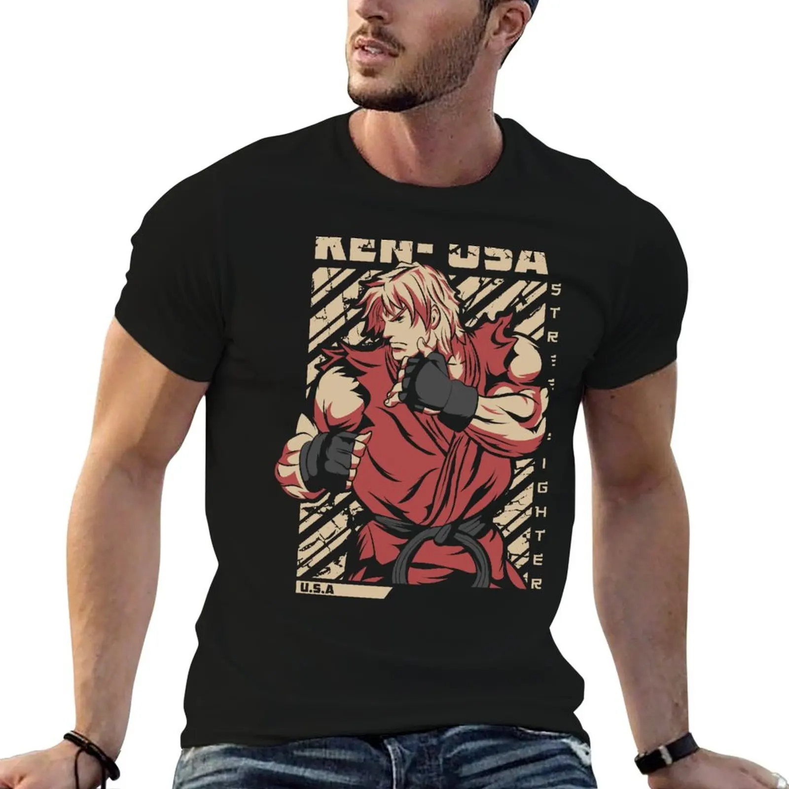 

Street - funny pack t Ken shirt T-Shirt Fighter cotton t shirts cotton Masters