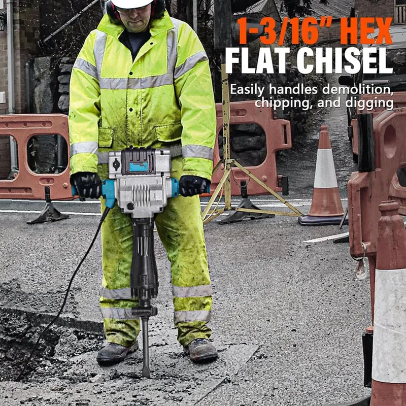 a23t-1-3-16-hex-chisel-set-2pc-point-flat-chisels-for-heavy-duty-electric-demolition-jack-hammer-concrete-breaker-tile