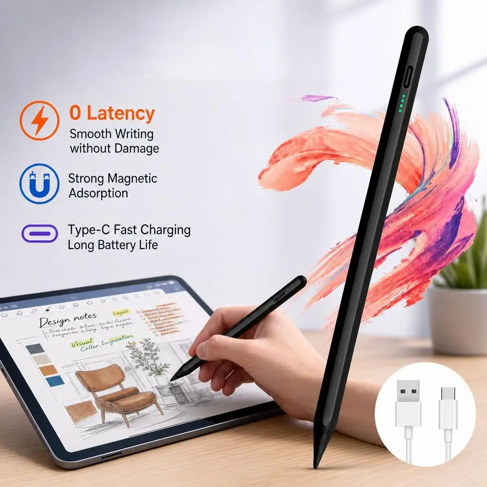 Universal Capacitive Stylus Pen With Magnetic Adsorption Touch Screen Pencil For Tablet Touch Pen For Huawei Xiaomi Samsung
