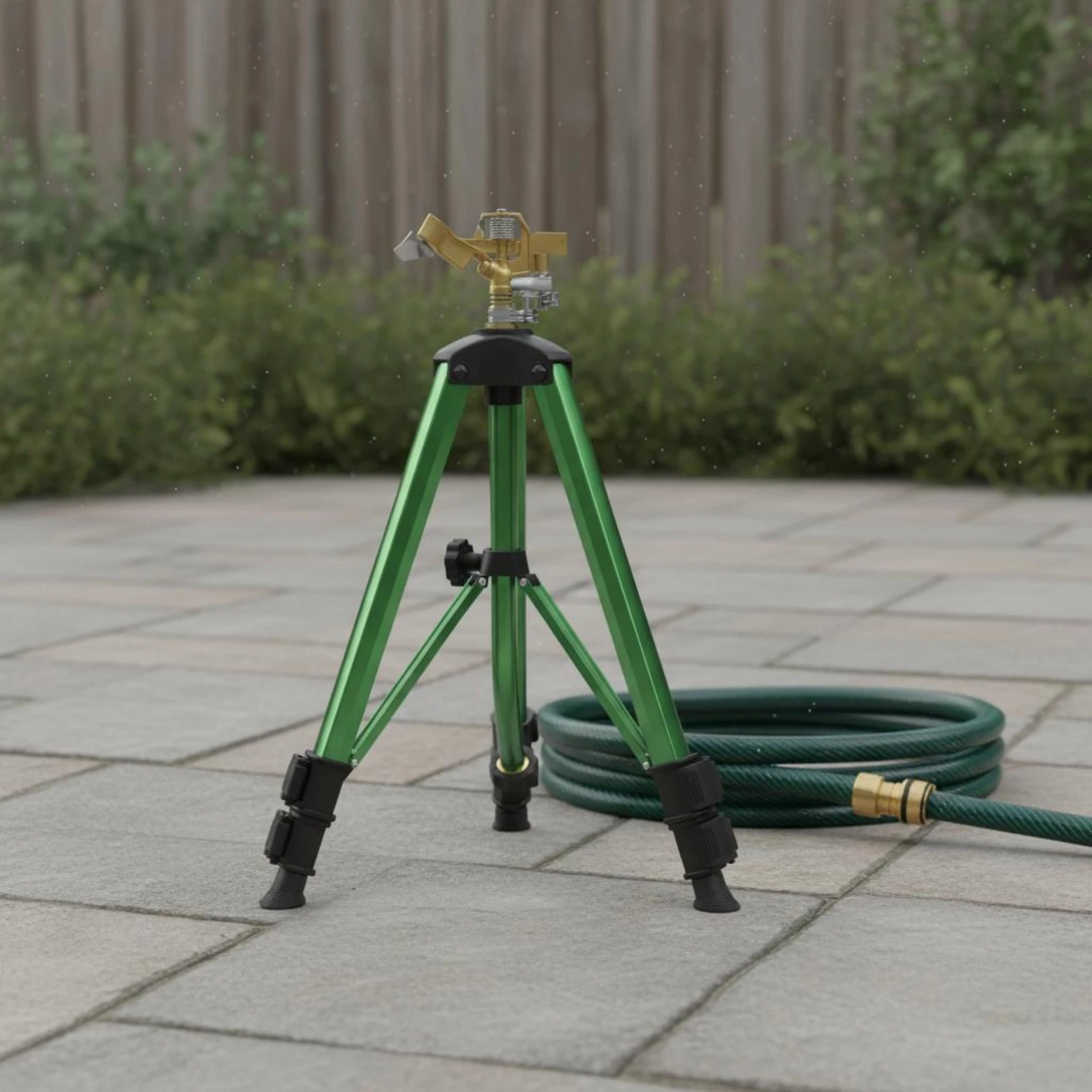Rotating Tripod Sprinkler Automatic Rotation 360 Degree Sprinkler Outdoor Watering Sun Resistant High Pressure for Garden