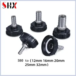 304 Stainless Steel IBC Tank Valve Water Pipe Connections Reducing Adapter Ton Bucket Faucet Fittings Irrigation Pipe Fittings