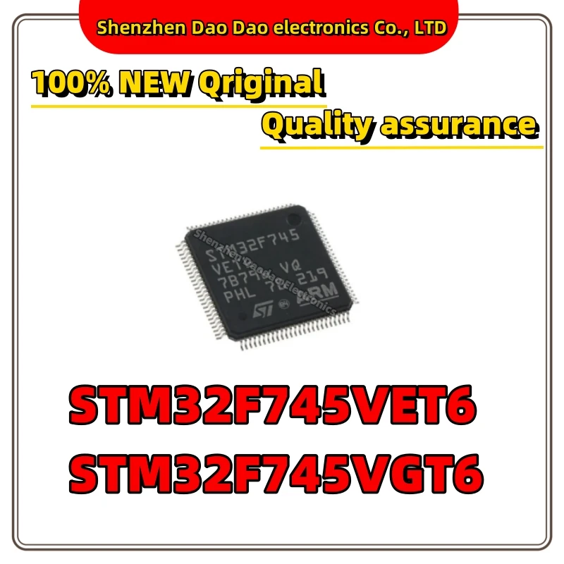 

STM32F745VET6 STM32F745VGT6 STM32F745 IC Chip 100-LQFP Quality Brand New 32-bit microcontroller MCU MCU chip microcontroller