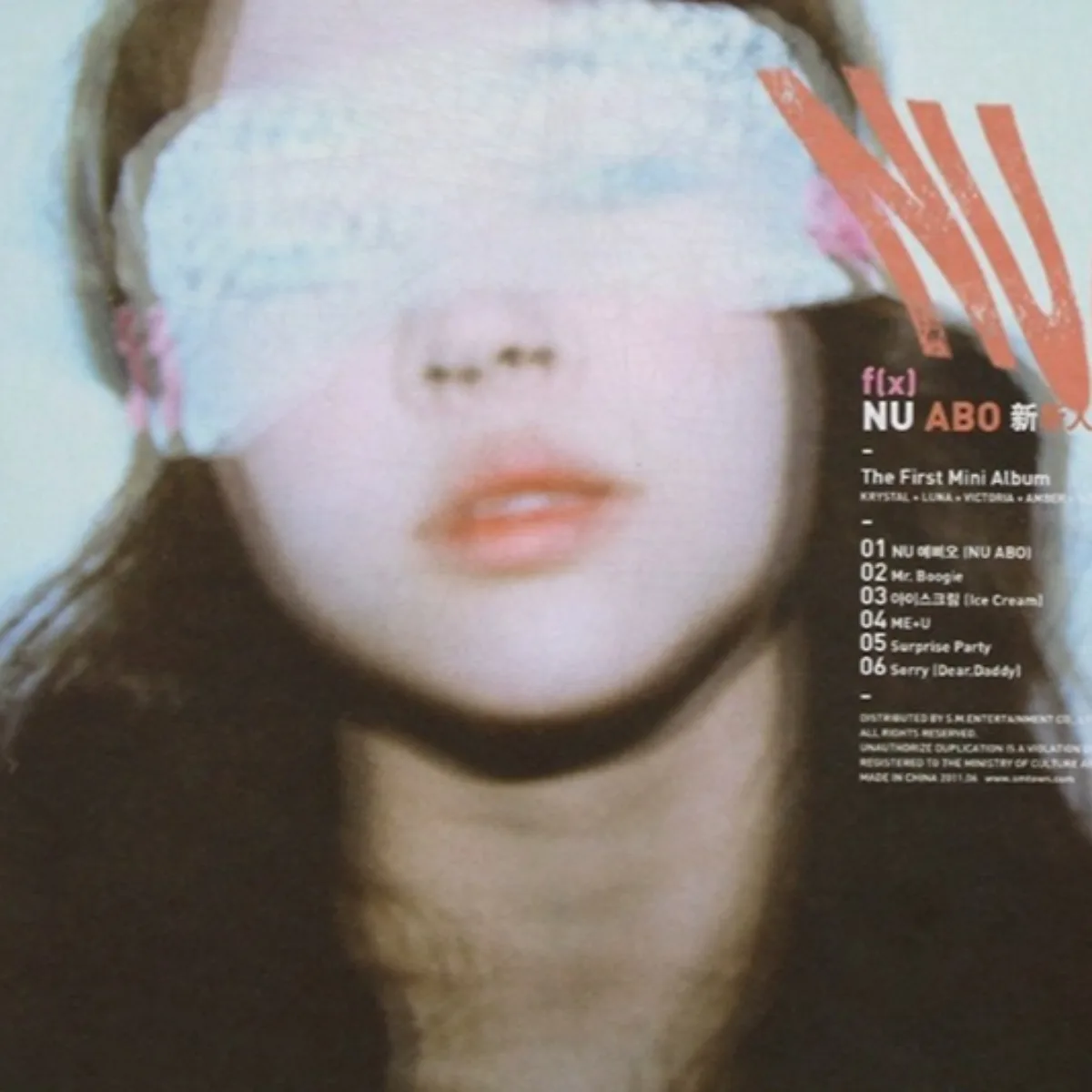 قرص مضغوط لألبوم F(x) "NU ABO" - K-Pop & J-Pop Creative Hits، قرص موسيقي قابل للجمع لمحبي المجموعة #2