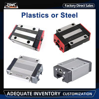 4pcs HGH15/20/25/30CA HGW15/20/25/30CC Slider Block Match Use HGR15/25/20/30 Linear Guide For Linear Rail CNC Diy Parts