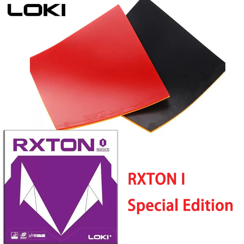 

Special Edition LOKI RXTON 1 Professional Table Tennis Rubber Sheet Sticky Pips-in Rubber with Cake Sponge ITTF Approved