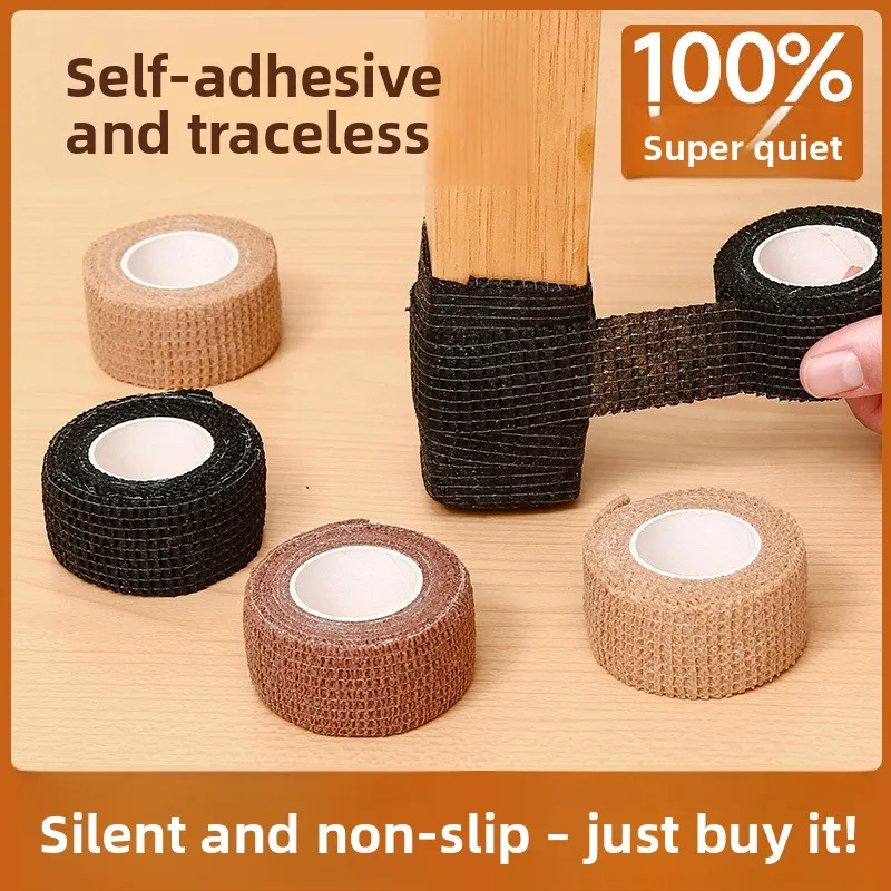 Chair Leg Pads, Silent Wear-resistant Table Stool Sofa Feet Covers, Universal Protectors with Anti-slip Straps