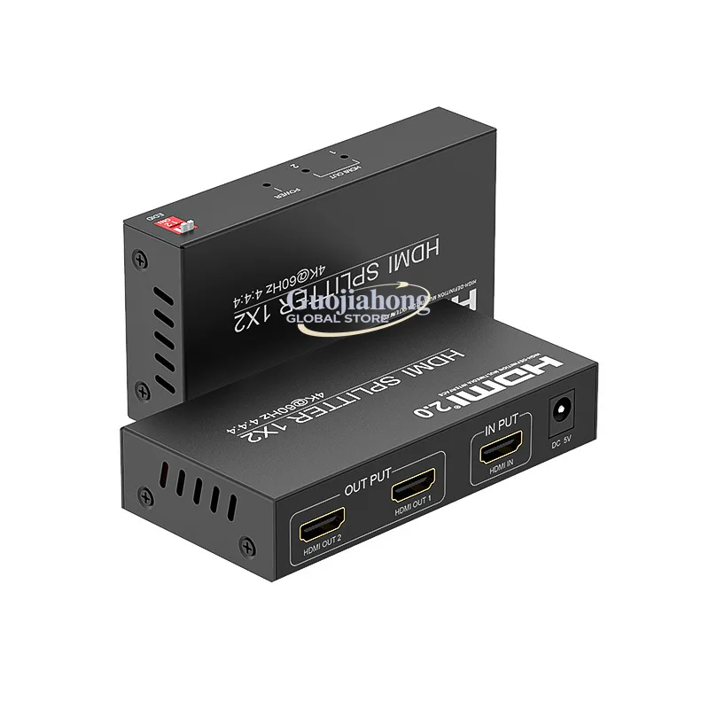 

eKL-UH02 HD&MI splitter 1 in 2 out h&igh definition 4K@60Hz support HDCP2.2 splitter