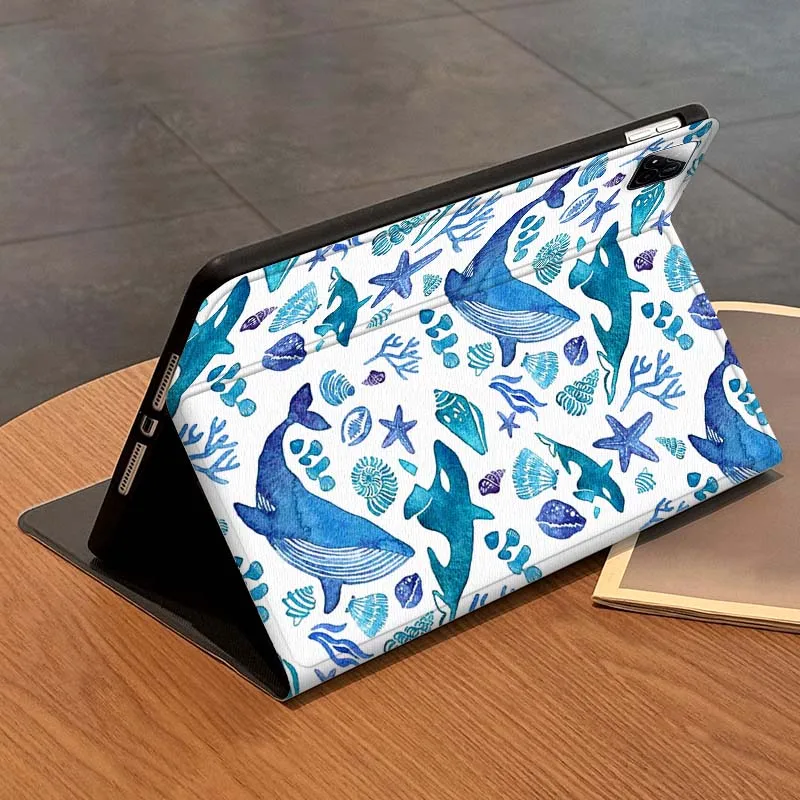 A group of marine organisms For Xiaomi Redmi Mi Pad 4 5 6 6s 7 8 SE Pro 2 11 Plus Max 12.4 11 11.2 12.5 8.7 inch Tablet Case