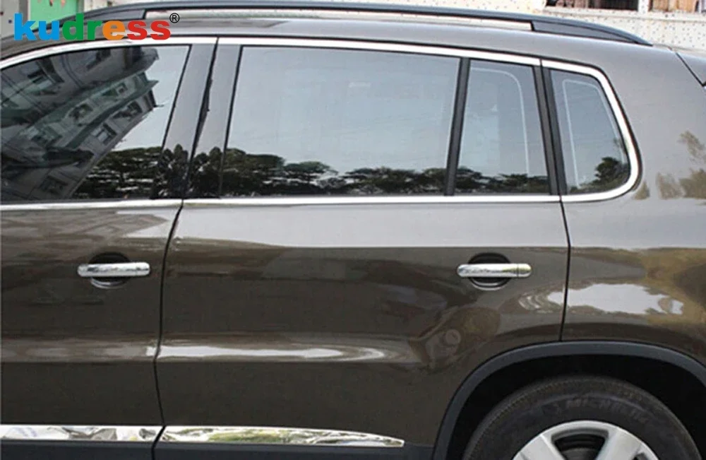 For Volkswagen VW Tiguan 2009 2010 2011 2012 2013 2014 2015 ABS Chrome Side Door Handle Cover Trims Car Styling Accessories